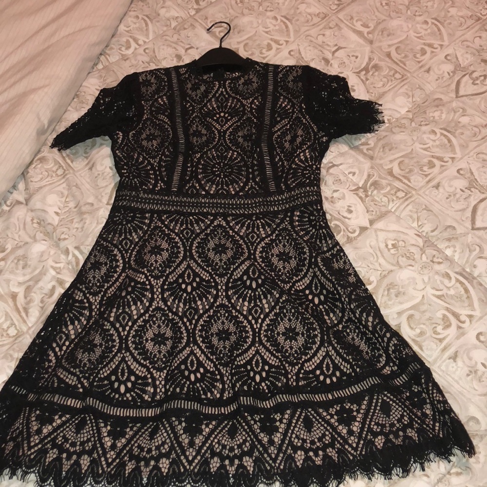 Black lace dress